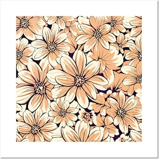 Flowers pattern  colours Posters and Art